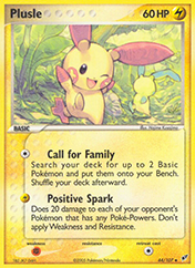 Plusle EX Deoxys Pokemon Card