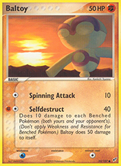 Baltoy EX Deoxys Pokemon Card