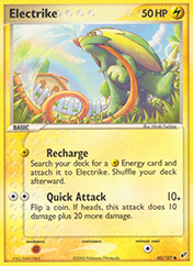 Electrike EX Deoxys Pokemon Card