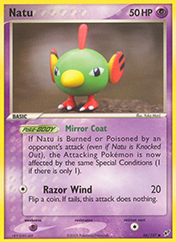 Natu EX Deoxys Pokemon Card