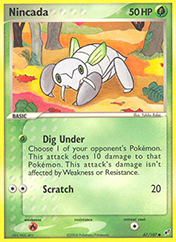 Nincada EX Deoxys Pokemon Card