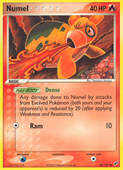 Numel EX Deoxys Pokemon Card