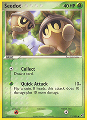 Seedot EX Deoxys Pokemon Card