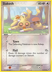 Slakoth EX Deoxys Pokemon Card