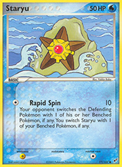 Staryu EX Deoxys Pokemon Card