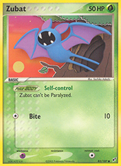 Zubat EX Deoxys Pokemon Card