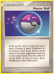 Master Ball EX Deoxys Pokemon Card