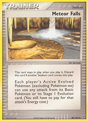 Meteor Falls EX Deoxys Pokemon Card