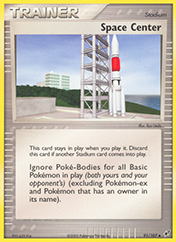 Space Center EX Deoxys Pokemon Card