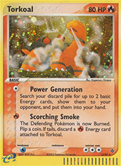 Torkoal EX Dragon Pokemon Card