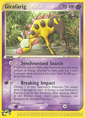 Girafarig EX Dragon Pokemon Card