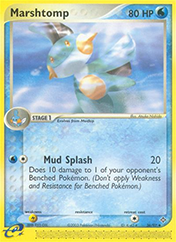 Marshtomp EX Dragon Pokemon Card