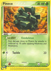 Pineco EX Dragon Pokemon Card