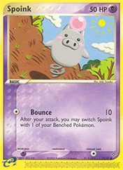 Spoink EX Dragon Pokemon Card