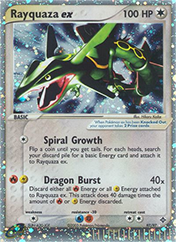 Rayquaza ex EX Dragon Pokemon Card