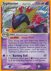 Typhlosion δ EX Dragon Frontiers Card List