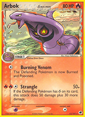 Arbok δ EX Dragon Frontiers Card List