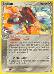 Ledian δ EX Dragon Frontiers Pokemon Card