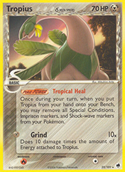 Tropius δ EX Dragon Frontiers Pokemon Card