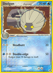 Shelgon δ EX Dragon Frontiers Pokemon Card