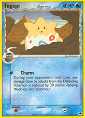 Togepi δ EX Dragon Frontiers Pokemon Card