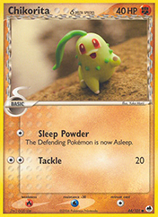Chikorita δ EX Dragon Frontiers Pokemon Card