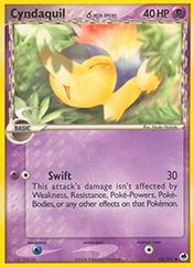 Cyndaquil δ EX Dragon Frontiers Pokemon Card