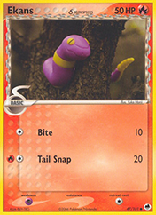Ekans δ EX Dragon Frontiers Pokemon Card