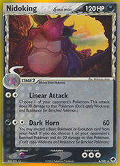 Nidoking δ EX Dragon Frontiers Pokemon Card