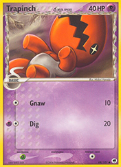 Trapinch δ EX Dragon Frontiers Pokemon Card