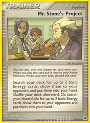 Mr. Stone's Project EX Dragon Frontiers Pokemon Card