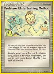 Professor Elm's Training Method EX Dragon Frontiers Pokemon Card