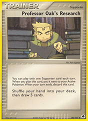 Professor Oak's Research EX Dragon Frontiers Pokemon Card