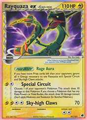 Rayquaza ex δ EX Dragon Frontiers Pokemon Card