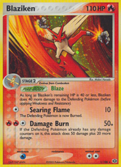 Blaziken EX Emerald Pokemon Card