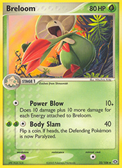 Breloom EX Emerald Pokemon Card