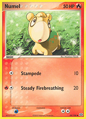 Numel EX Emerald Pokemon Card