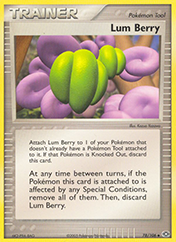 Lum Berry EX Emerald Pokemon Card