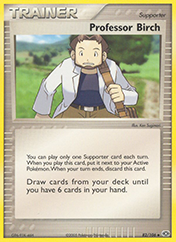 Professor Birch EX Emerald Pokemon Card
