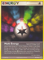 Multi Energy EX Emerald Pokemon Card