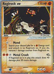 Regirock ex EX Emerald Pokemon Card