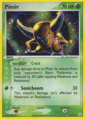 Pinsir EX Hidden Legends Card List