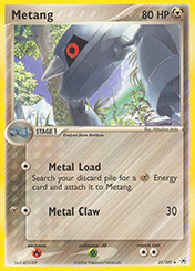 Metang EX Hidden Legends Pokemon Card