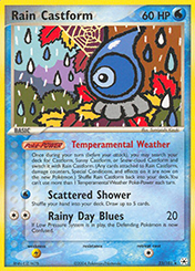 Rain Castform EX Hidden Legends Pokemon Card