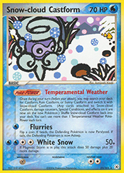 Snow-cloud Castform EX Hidden Legends Pokemon Card