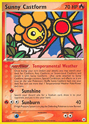 Sunny Castform EX Hidden Legends Pokemon Card