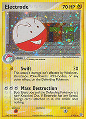Electrode EX Hidden Legends Pokemon Card