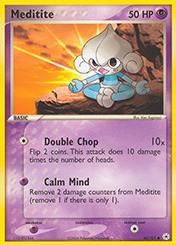 Meditite EX Hidden Legends Pokemon Card