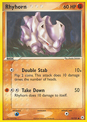 Rhyhorn EX Hidden Legends Pokemon Card