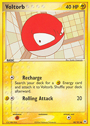 Voltorb EX Hidden Legends Pokemon Card